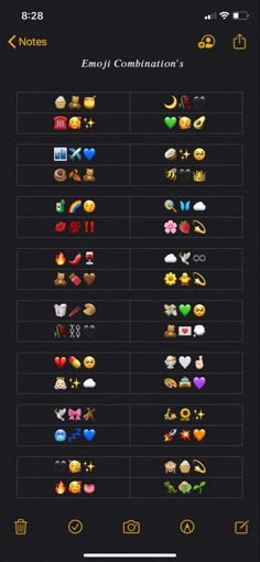 an image of some different emotes on the app