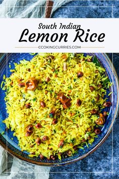 Crunchy Lentils, South Indian Lemon Rice Recipe, Cooking Curry, Rice Side Dish Recipes, Indian Rice Recipes, Stove Top Recipes, Cooking White Rice