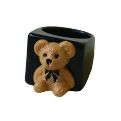 Bear Chunky Ring | BOOGZEL CLOTHING – Boogzel Clothing Indie Accessories, Aesthetic Ring, Accessories Y2k, 90's Aesthetic, Ring Bear, Aesthetic Accessories, Aesthetic Rings, Chunky Ring, Aesthetic Jewelry