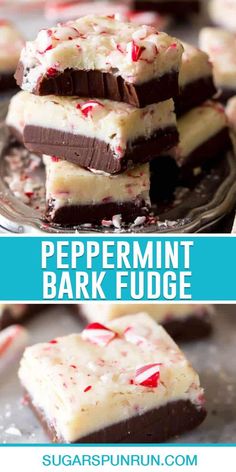 peppermint bark fudge is an easy and delicious treat