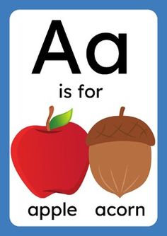 a is for apple acorn