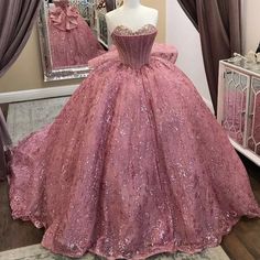 Pink Shiny Sequined Ball Gown Quinceanera Dresses Corset Lace Crystal Sweet 16.  "This pin contains affiliate links, which means I may earn a commission at no cost to you extra for you". 
 #affiliate #advertising" Quinceanera Dress With Fitted Bodice For Sweet 16, Floor-length, Fitted Bodice Floor-length Quinceanera Dress For Sweet 16, Floor-length Quinceanera Dress With Fitted Bodice For Sweet 16, Sweet 16 Floor-length Gown For Prom Season, Princess Style Quinceanera Dress For Sweet 16, Princess Style Floor-length Quinceanera Dress For Sweet 16, Princess Style Floor-length Quinceanera Dress, Pink Floor-length Quinceanera Dress, Floor-length Princess Quinceanera Dress