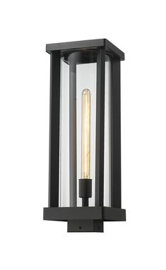 Z-Lite - 586PHBS-BK - One Light Outdoor Post Mount - Glenwood - Black Patio Railings, Outdoor Living Deck, Patio Railing, Deck And Patio, Hosting Parties, Patio Shade, Outdoor Post Lights, Cylinder Shape, Family Dinners