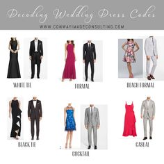 wedding dress code for men and women