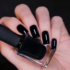 Cream Nail Polish, Nail Polish Black, Cream Nail, Black Studio, Studio Color, Holographic Nail Polish, Cream Nails, Jelly Nails, Black Nail