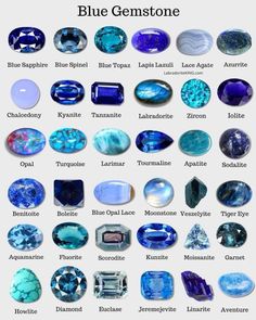 Precious Stones Chart, Gemstones Chart, Jewelry Knowledge, Jewellery Design Sketches, Hat Types, Jewelry Workshop, Crystal Crafts, Expensive Jewelry, Blue Gems