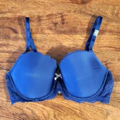 Brand: Victorias Secret Style: Dream Angels Lined Demi Size: 36d Color: Navy Blue Material: 82% Nylon & 18% Elastane Condition: New With Tags Non-Smoking Home Fast Shipping Bundle And Save! 5% Discount Applied At Checkout If You Purchase 3 Items Or More From This Closet. Ask Me About Reduced Shipping Rate Options Elegant Blue Bra With Lace Trim, Elegant Stretch Blue Bra, Elegant Blue Stretch Bra, Victoria's Secret Stretch Blue Bra, Blue Padded Cup Bra By Victoria's Secret, Victoria's Secret Blue Bra With Padded Cups, Victoria's Secret Padded Blue Bra, Victoria's Secret Blue Padded Bra, Blue Fitted Bra Partially Lined