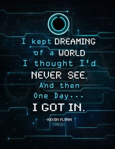 a quote that reads i keep dreaming of a world