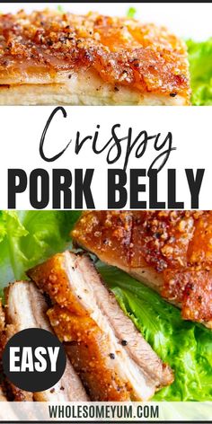 How To Cook Pork Belly (Crispy Pork Belly Recipe) Pork Belly Crispy, Pork Belly Recipes Easy, Wholesome Yum