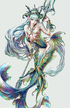 Forward Bend, Mermaid Artwork, Anime Mermaid, Mermaid Illustration, Fantasy Mermaids, Mermaid Drawings, Mermaid Tattoo, Mermaid Tattoos, Mermaids And Mermen