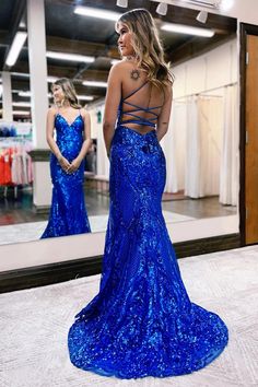 Іскриста русалка гаряча рожева блискітка довге випускне плаття Electric Blue Prom Dress, Sparkly Formal Dress, Blue Sequin Prom Dress, Trumpet Prom Dress, Sweep Train Prom Dress, Sparkly Prom Dresses, Corset Dress Prom, Sequin Prom Dress, Prom Dresses For Sale