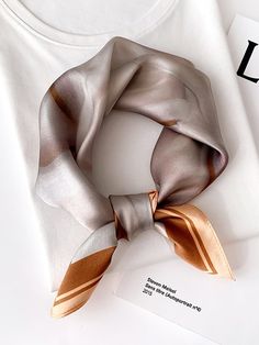 Quantity Small Silk Scarf, Curved Hem Shirt, Summer Prints Fashion, Ribbon Headbands, Pure Silk Scarf, Scarf Women Fashion, Steven Meisel, Leisure Fashion, Bohemian Print