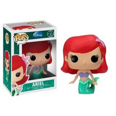 the little mermaid pop vinyl figure is shown in its box and it's ready to be