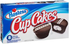 hostess cupcakes are shown in a box