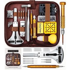 a tool kit with tools in it