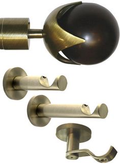 an image of two door handles and knobs