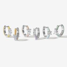 Silver Naked Burton 6-Piece Earring Set | Adorn Luxe | Adornmonde