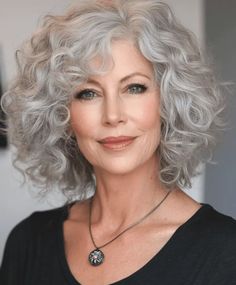 White Curly Hairstyles, Curly Silver Hair, Maintaining Curly Hair, Short Curly Cuts, Curly Cuts, Long Layer, Layered Curly Hair, Beautiful Gray Hair