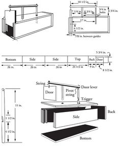 an image of the measurements for a bed frame and headboard with two sides, one door