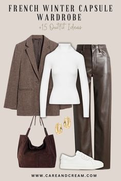 French Winter Capsule Wardrobe Essentials + 15 Outfit Ideas French Winter Outfits, 15 Outfits