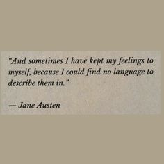 jane austen quote about feelings