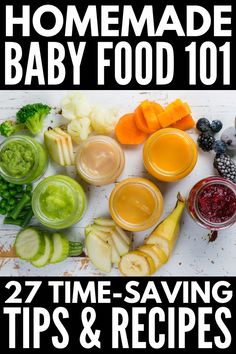 homemade baby food 101 - 27 time saving tips and recipes