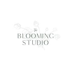 the blooming studio logo on a white background