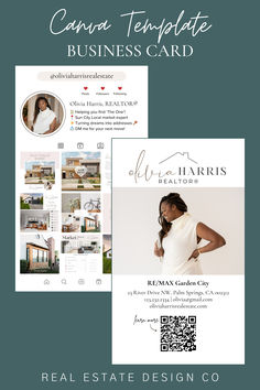 the real estate flyer and business card