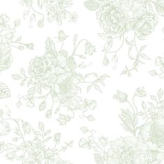 a wallpaper with flowers and leaves on it