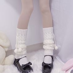 ❤❤❤【FREE GIFT for order over $30.】❤❤❤ Kawaii Leg Warmers, Wool Leg Warmers, Cable Knit Leg Warmers, Knit Leg Warmers, Wool Balls, Women Legs, Sweet Lolita, Winter Knits, Leg Warmers