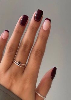 Gel Lak Nails, Trendy Dip Nails, Late Winter Nails, Kutek Disney, Autumn October, November Nails, Fall Nail Trends, Fall Gel Nails, Valentine Nails