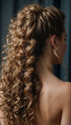 Natural Curls Wedding Hairstyles, Natural Curls Wedding Hair Half Up, Hair Styles For Curly Hair Long, Naturally Curly Wedding Hair Half Up, Formal Natural Curly Hairstyles, Natural Curls Updo, Curly Hair Wedding Styles Naturally, Up Curly Hairstyles, Half Up Curly Hairstyles