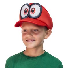 PRICES MAY VARY. Officially Licensed Super Mario Odyssey Product by Bioworld Super Mario Odyssey Cosplay Costume Cappy Hat Raised Eyes for a 3-D Effect One Size Fits Most; Elastic Stretch Fit Listed in Youth Boys Sizing Mario has a new friend "Cappy" in the new Mario Odyssey game for Nintendo Switch. Cappy is a ghost and can take form of many hats and objects. But in Oddysey he takes form as Mario's hat to help him save Peach and his sister Tiara from Bowser. Your child is sure to love this offi Mario Hat, Super Mario Odyssey, Novelty Hats, Black Snapback, Gaming Merch, Mario Bros., Boy Hat, Mario Kart, Scarf Hat