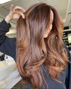 Balayage Hair Copper, Copper Brown Hair, Auburn Balayage, Balayage Brunette