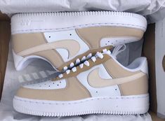 Custom Converse Shoes, Beige Theme, Painted Nikes, Sport Nike