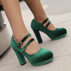 Customized Product. is not eligible for return. Ship In 5-15 Days.Fabric Material: VelvetColor: Black. Wine red. GreenHeels Height: 10.5cm/4.14" Green Round Toe Heels For Fall, Heels With Buckle Closure For Party In Fall, Green Platform Heels For Fall, Fitted Green Heels With Round Toe, Green High Heel Winter Heels, Green Heels With Buckle Closure For Evening, Green Formal Heels For Fall, Green Heels For Fall Party, Pajama Bag