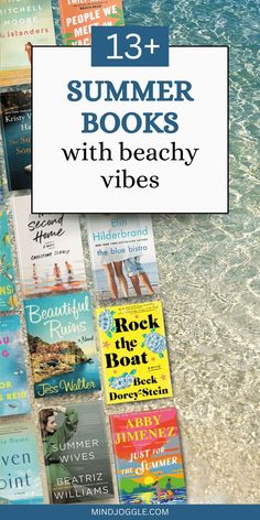 books with the title 13 summer books with beachy vibes