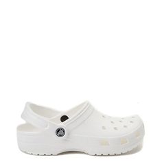 Crocs Classic Clog | Journeys Crocs Footwear, Crocs Aesthetic, White Clogs, White Crocs, Crocs Classic Clogs, Croc Charms, Famous Fashion, Unisex Shoes, Dream Shoes