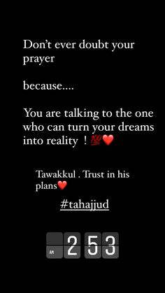 a text message that reads, don't ever doubt your prayer because you are talking to the one who can turn your dreams into reality