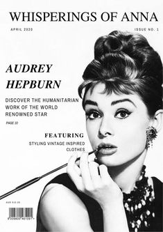 Humanitarian Work, Easter Specials, 1 April, Vogue Covers, Golden Age Of Hollywood, Vintage Glamour, Room Posters, Audrey Hepburn, Vintage Vibes