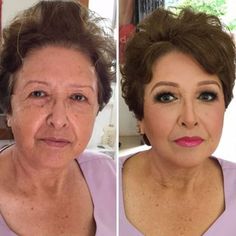 Mother Of Bride Makeup, Before And After Makeup, Makeup Tips For Older Women, Makeup For Older Women, Makeup Before And After, Beauty Makeover, Makeup Shades, Skin Foundation, Makeup Transformation