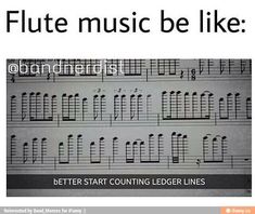 an advertisement for flute music be like