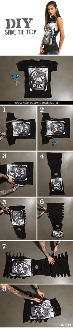 the instructions for how to make a t - shirt