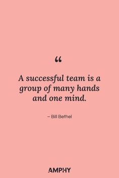 A successful team is a group of many hands and one mind Team Success Quotes, Good Team Quotes, Team Quotes Teamwork, Collaboration Quotes, Team Work Motivation, Motivational Quotes For Workplace, Team Motivational Quotes