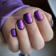 Purple Manicure Ideas, Cute Purple Nail Ideas, Acrylic Purple Nails, Designs For Acrylic Nails, Purple Nails Ideas, Black And Purple Nails, Valentines Nail Art Designs