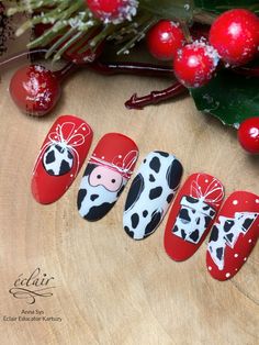 Country Nail Designs, Rockabilly Nails, Cute Nail Colors, Acrylic Nail Shapes