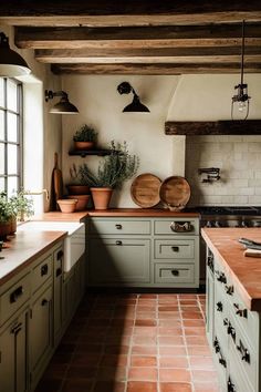 the kitchen is clean and ready to be used as a place for cooking or baking