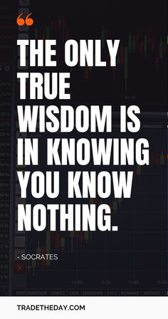 the only true wisdom is in know you know nothing