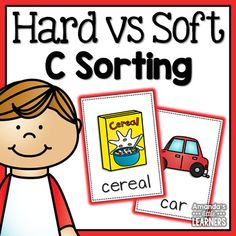 Hard C vs Soft C SortDistinguishing between hard and soft C's can be made fun with this activity! This product includes picture cards of different words beginning with the letter C that students can sort into two different header categories. I included an option of headers that include a picture to represent "hard" and "soft" to aid differentiation. Each card has a picture and word clue. There are 24 different cards in total!ContentsColored headings without picturesColored headings with pictures All About Me Eyfs Planning, All About Me Eyfs, The Letter C, Money Worksheets, Soft G, Future Teacher, Different Words, Teaching Writing