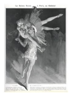 size: 24x18in Giclee Print: Nijinsky, Karsavina Art Print : Firebird Ballet, Vaslav Nijinsky, Hans Thoma, The Firebird, Ballet Russe, Russian Ballet, Fire Bird, Picture Library, Firebird